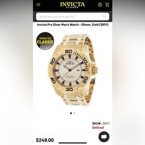 Invicta men’s dive pro watch (50mm)